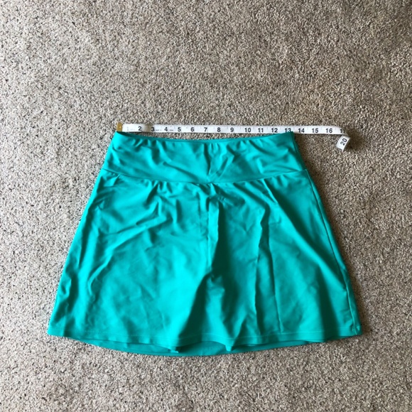 Calypsa Swim Skort - Teal - M - Modest - Picture 4 of 8